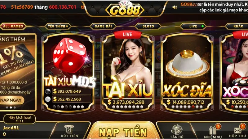 Tổng quan về cổng game Go88