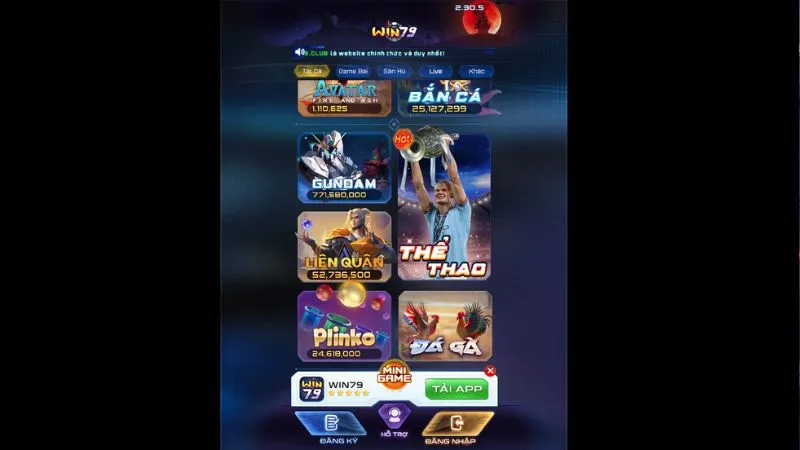 Kho trò chơi đa dạng