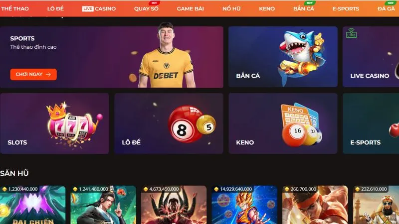 Kho trò chơi phong phú