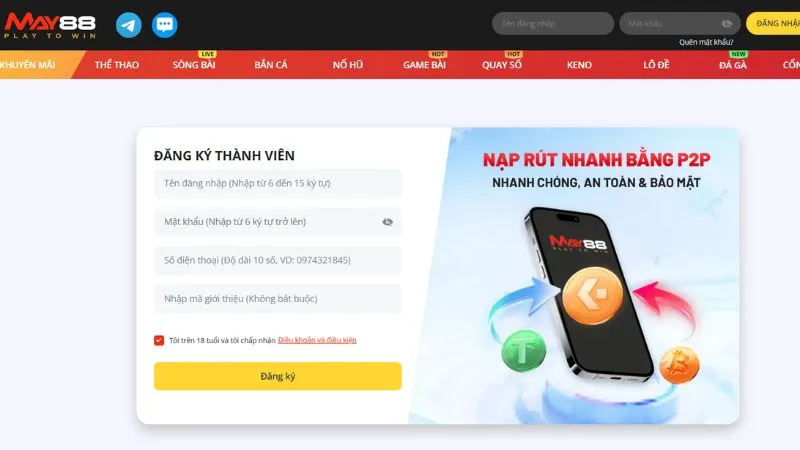 Quy trình đăng ký tài khoản