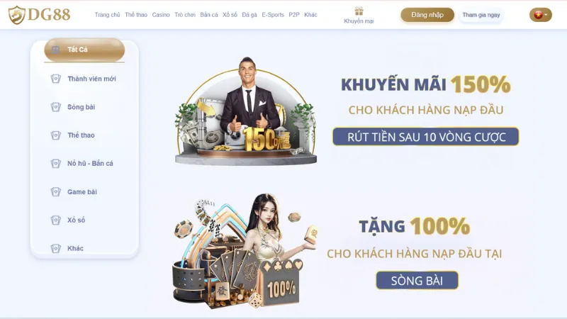 Những chương trình khuyến mãi mà DG88 giới thiệu