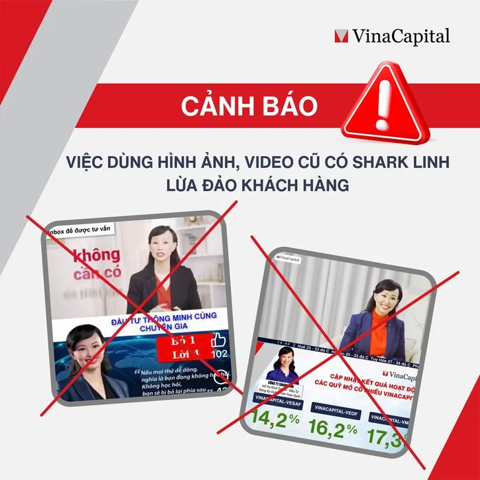 Mạo danh Shark Linh và lợi dụng những hình ảnh hợp tác trong quá khứ để lôi kéo nhà đầu tư