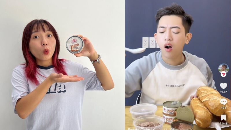 Nhiều TikToker khen ngợi patê đóng hộp Hạ Long khiến người dùng hoang mang